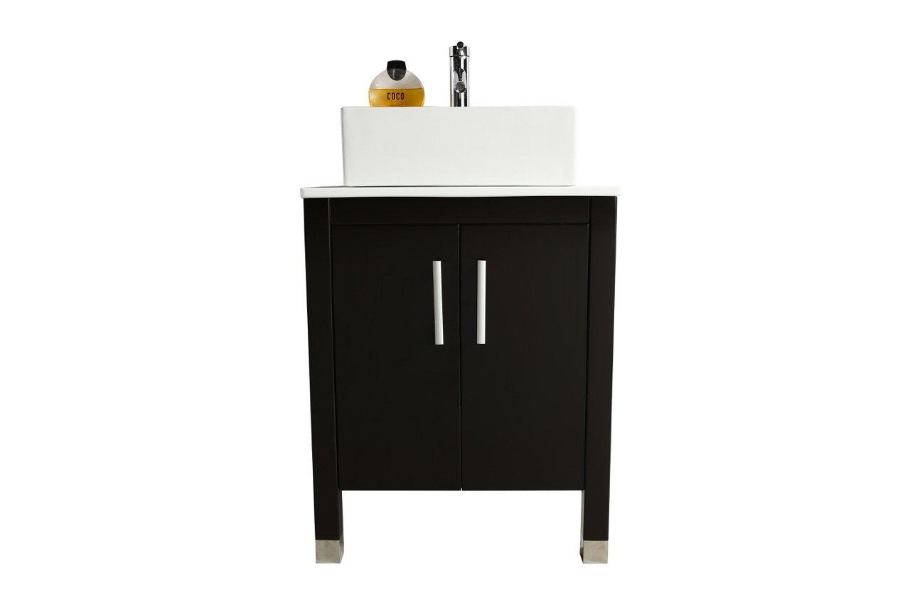 Mobile Bagno Old England  61 cm legno massello Nero