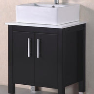 Mobile Bagno Old England  61 cm legno massello Nero