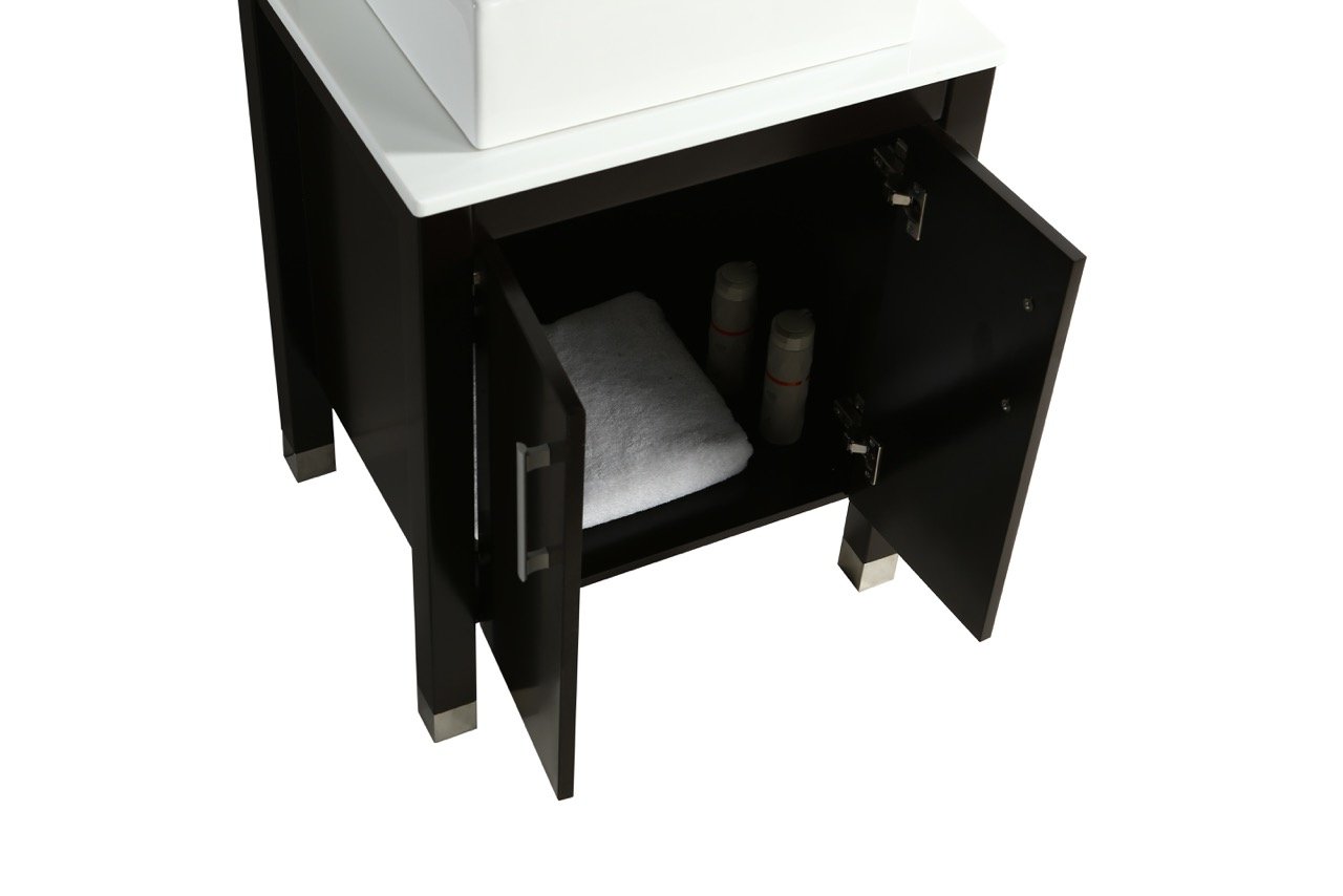 Mobile Bagno Old England  61 cm legno massello Nero