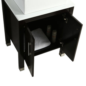 Mobile Bagno Old England  61 cm legno massello Nero