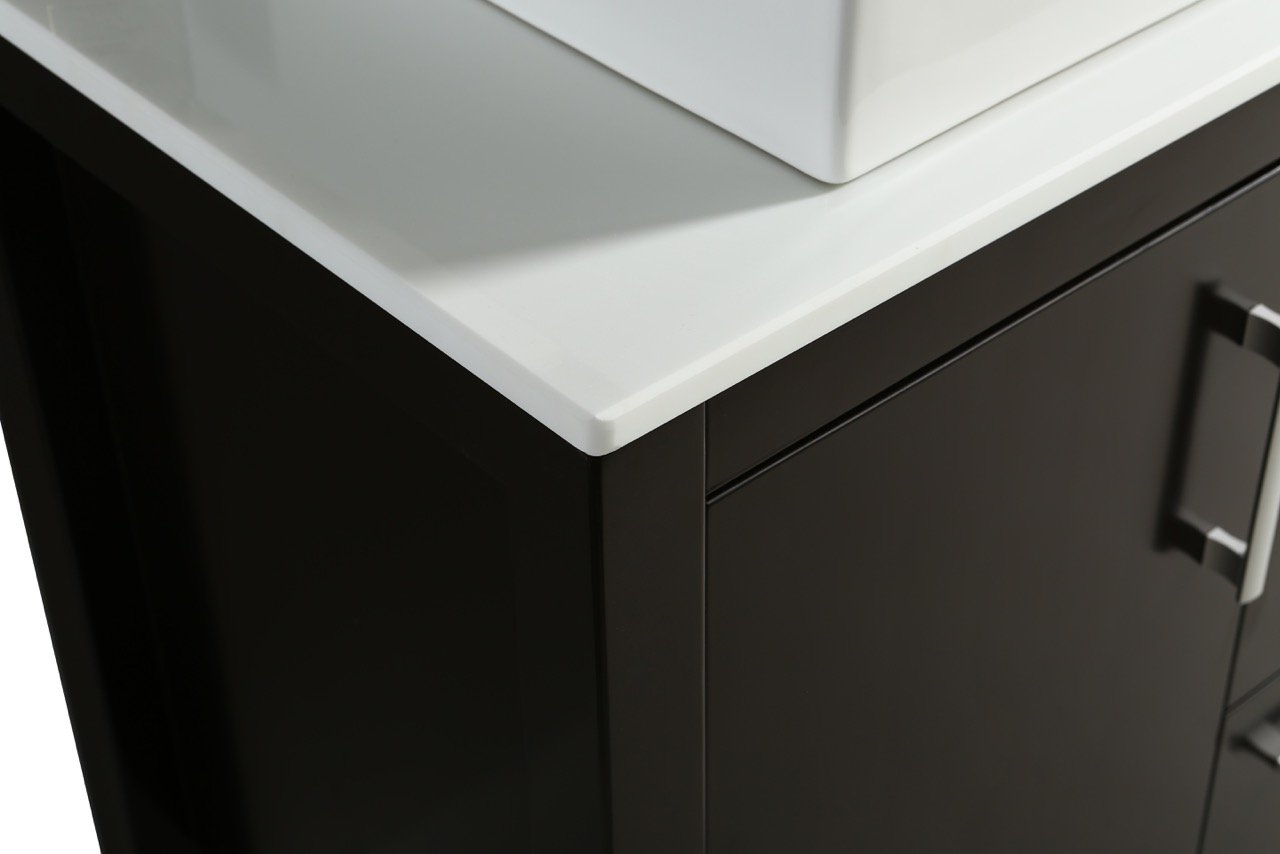 Mobile Bagno Old England Plus 76 cm Legno Massello Nero