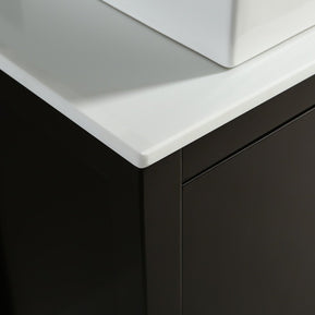 Mobile Bagno Old England Plus 76 cm Legno Massello Nero