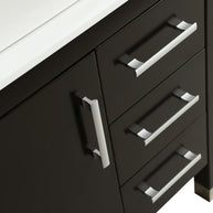 Mobile Bagno Old England Plus 76 cm Legno Massello Nero