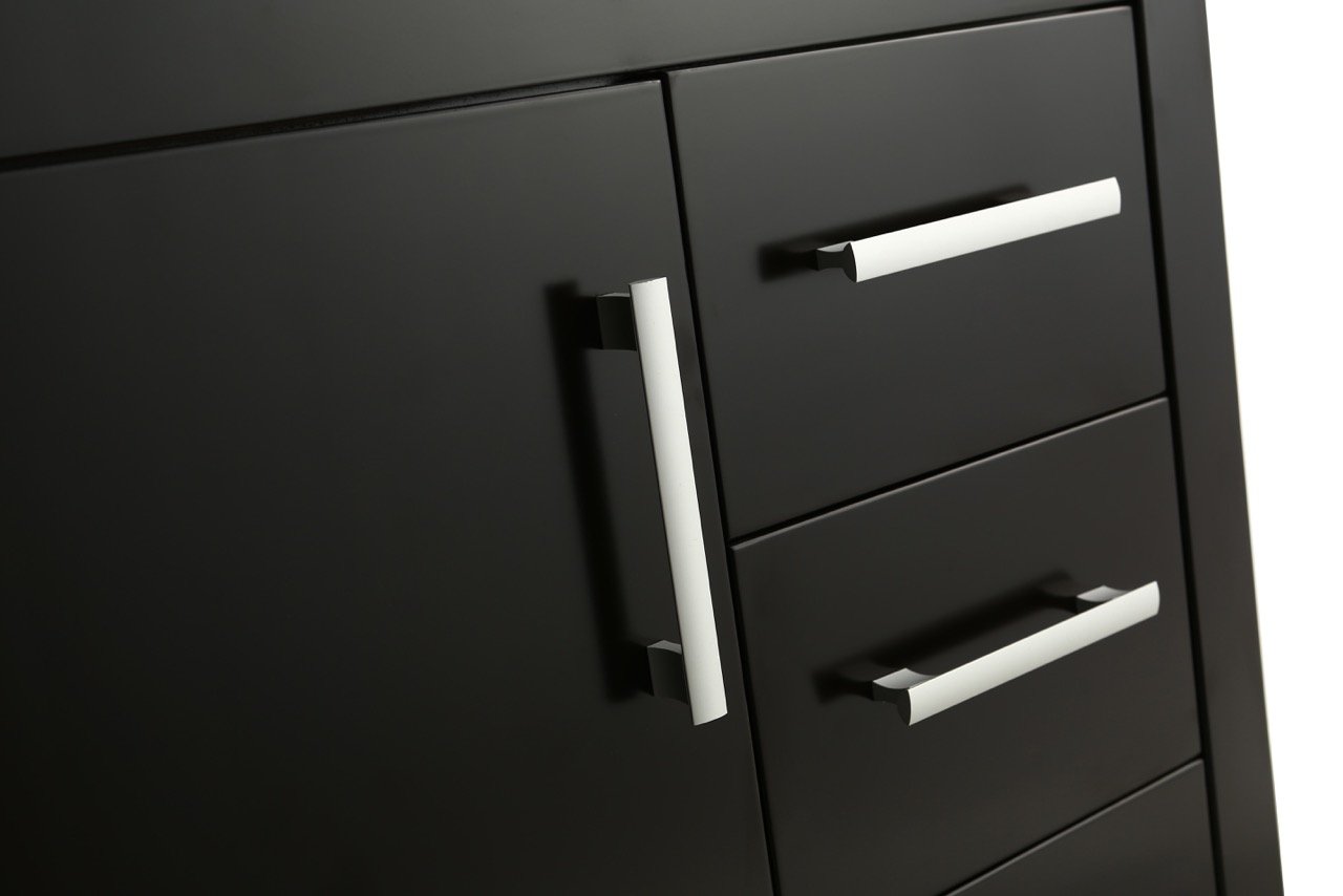 Mobile Bagno Old England Plus 76 cm Legno Massello Nero