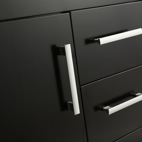 Mobile Bagno Old England Plus 76 cm Legno Massello Nero