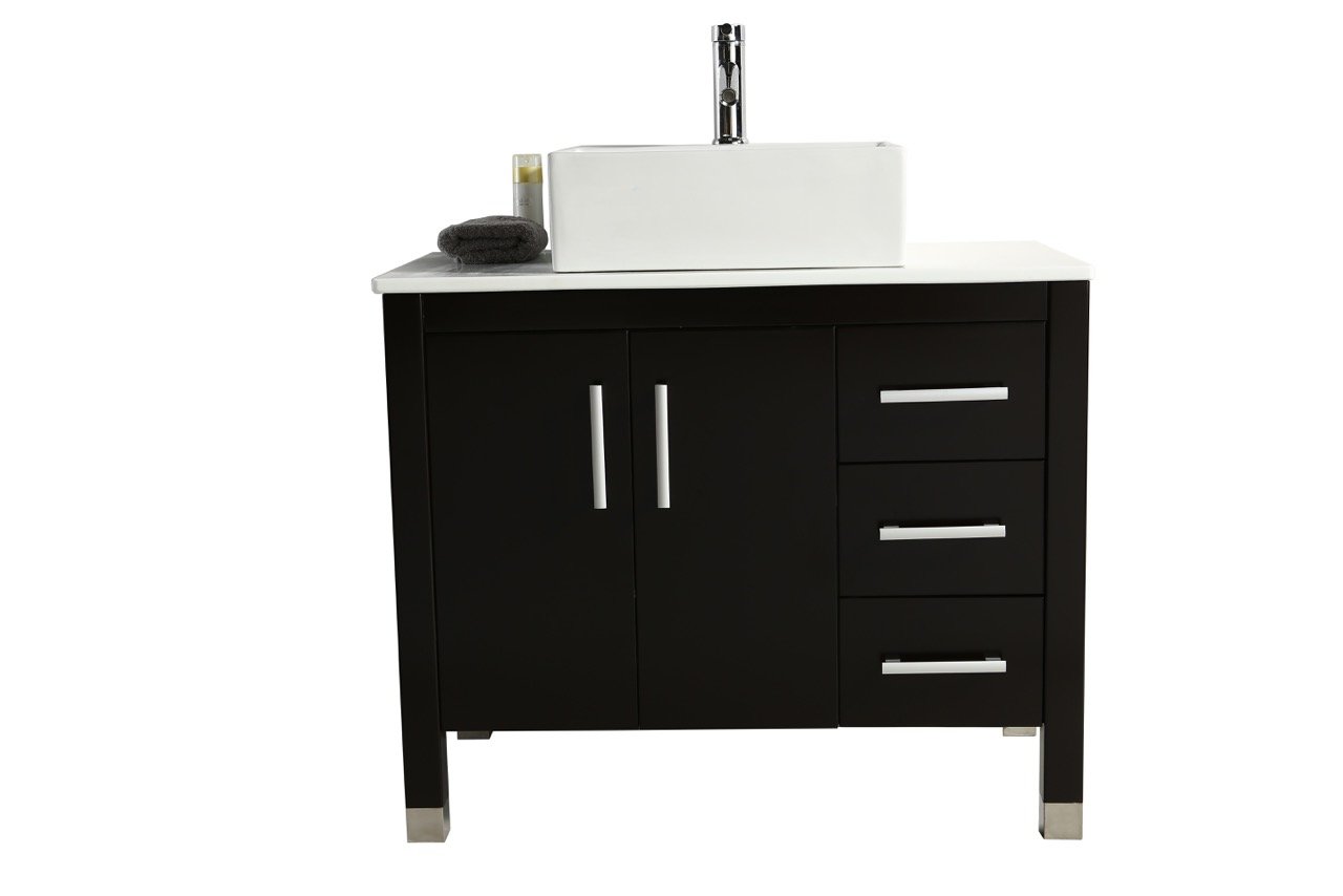 Mobile Bagno Old England Family 91 cm Legno Massello Nero