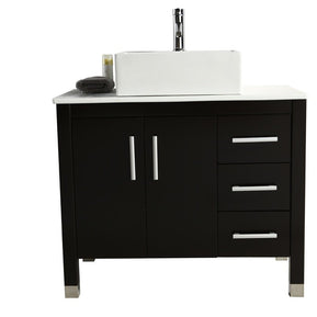 Mobile Bagno Old England Family 91 cm Legno Massello Nero