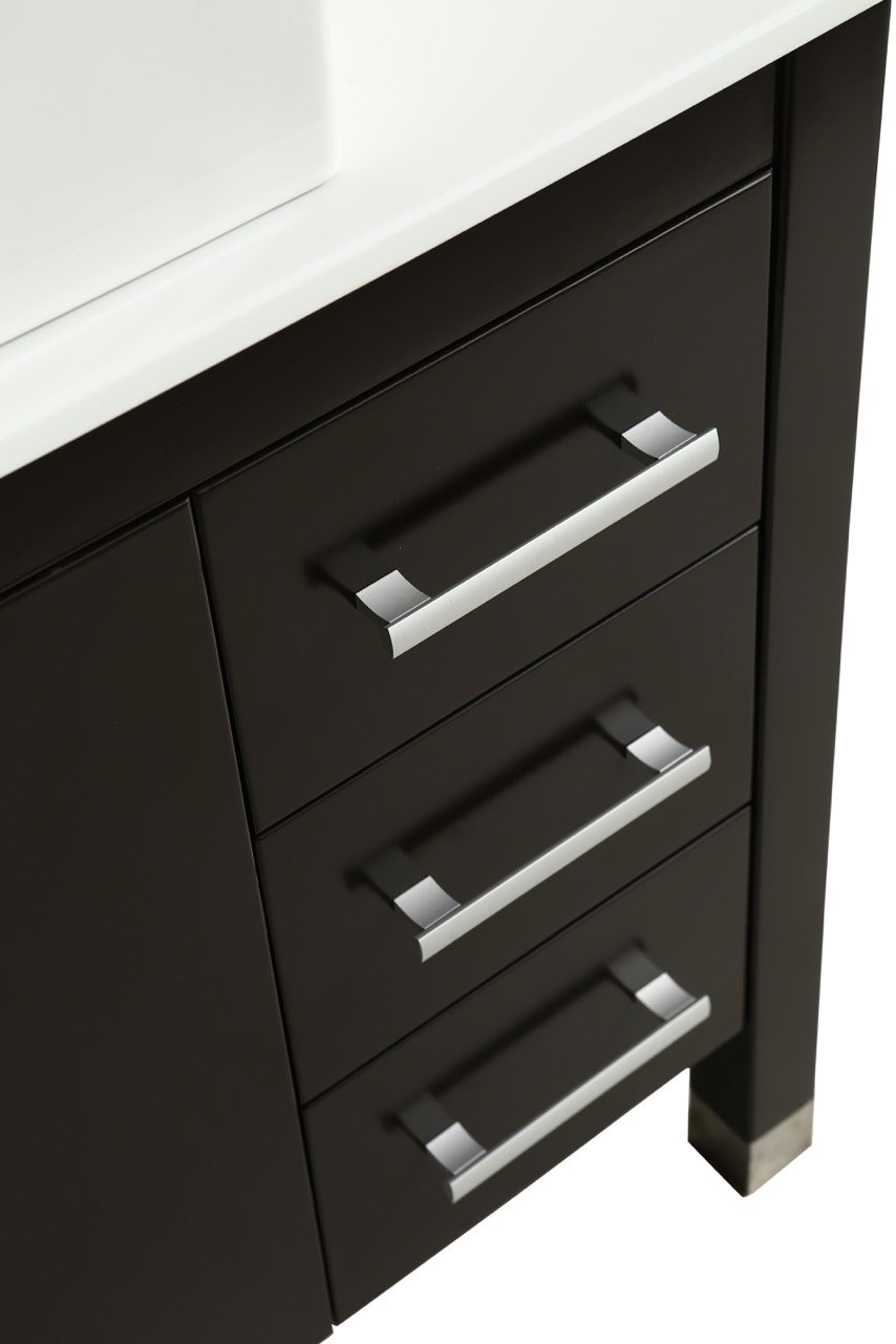 Mobile Bagno Old England Family 91 cm Legno Massello Nero