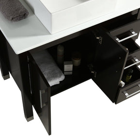 Mobile Bagno Old England Family 91 cm Legno Massello Nero