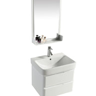 Mobile Arredo Bagno White 60 cm Bianco Moderno Sospeso