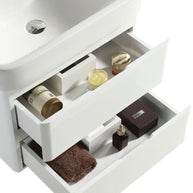 Mobile Arredo Bagno White 60 cm Bianco Moderno Sospeso
