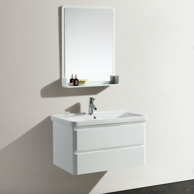 Mobile Arredo Bagno White Plus 80 cm Bianco Moderno Sospeso