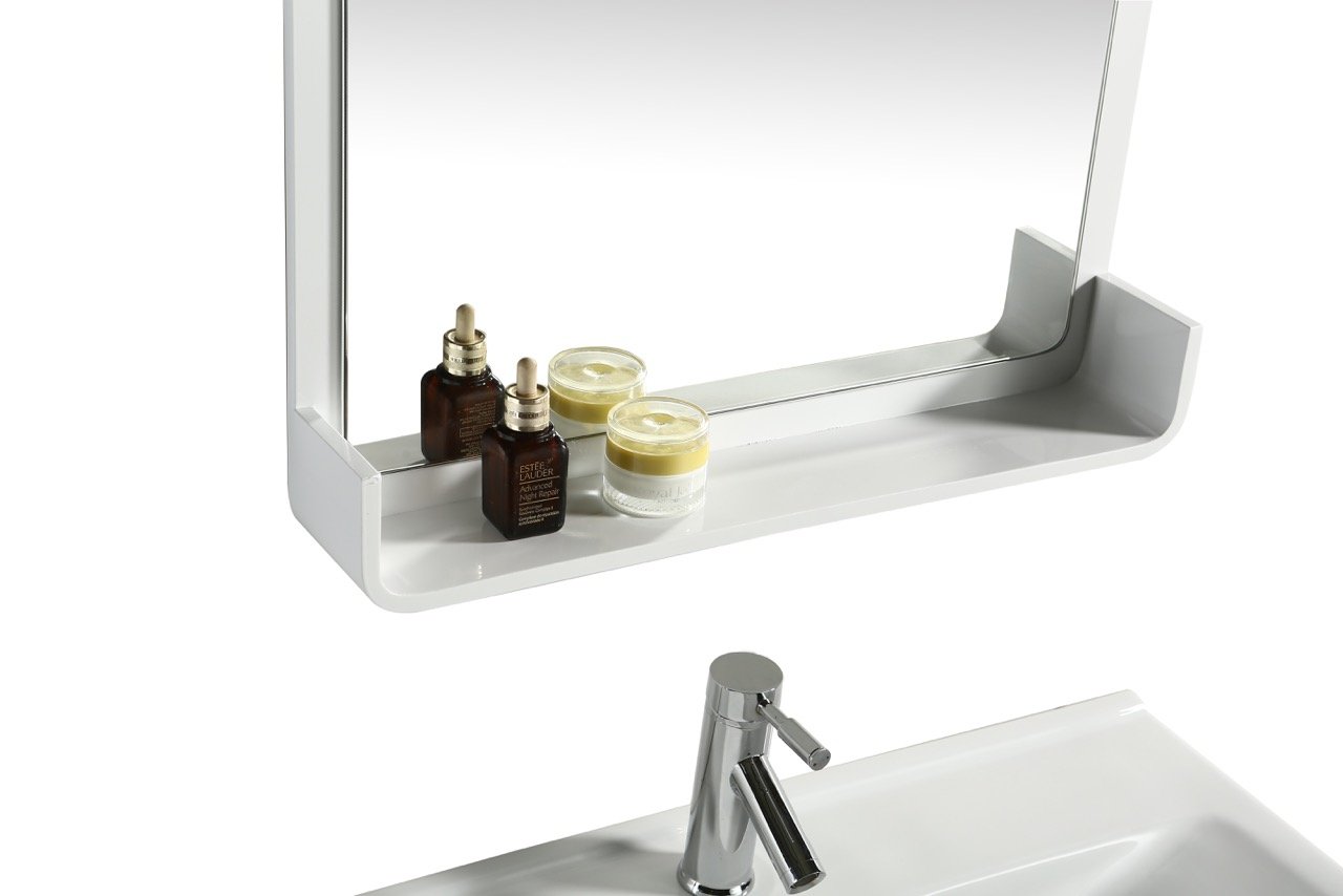 Mobile Arredo Bagno White Plus 80 cm Bianco Moderno Sospeso