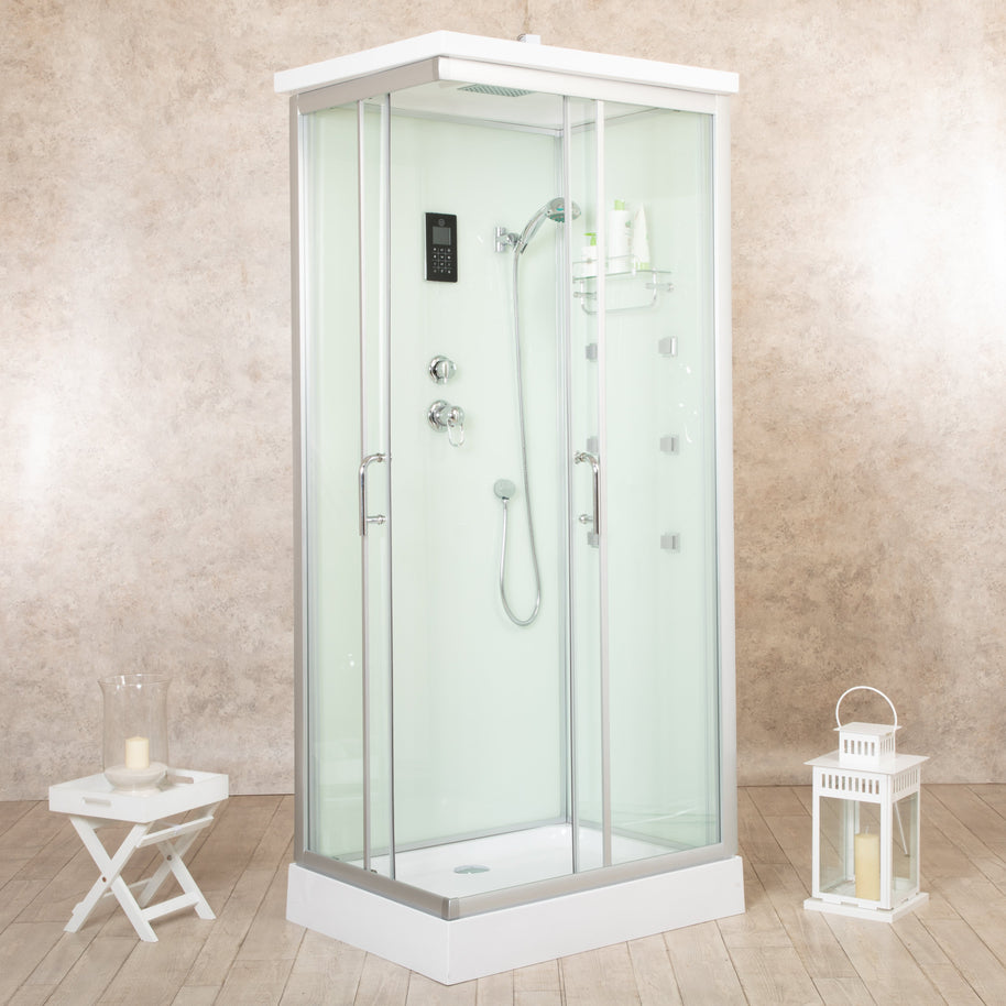 Box Doccia White Air 70x90 Destra Idromassaggio Multifunzione
