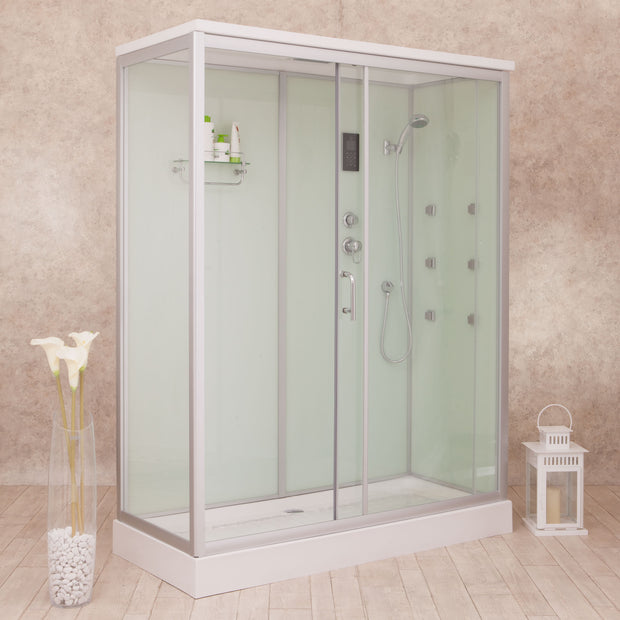 Box Doccia White Air 70x120 Destro Idromassaggio Multifunzione