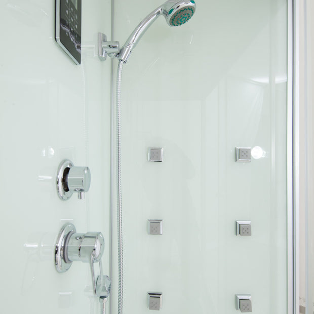 Box Doccia White Air 70x130cm Destra Idromassaggio Multifunzione