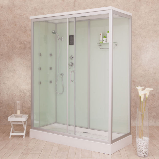 Box Doccia White Air 70x130 Sinistro Idromassaggio Multifunzione