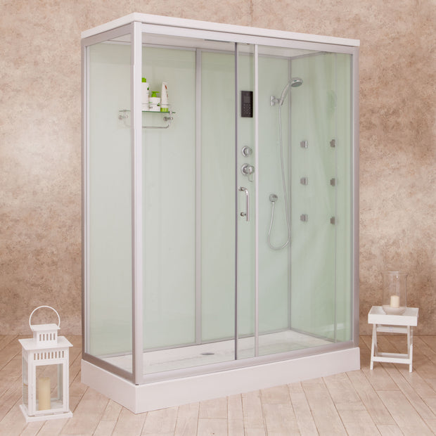 Box Doccia White Air 70x140cm Destra Idromassaggio Multifunzione