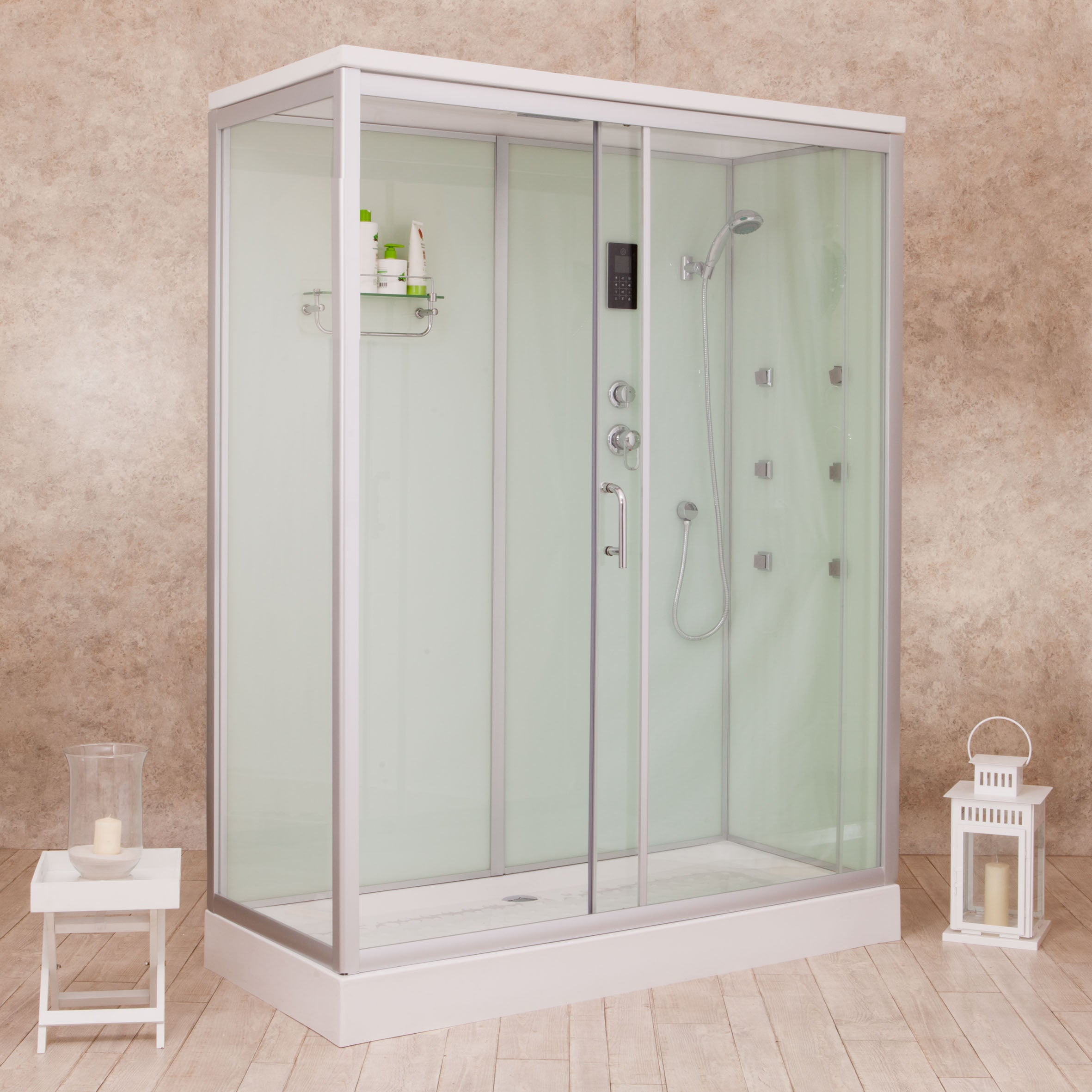 Box Doccia White Air 70x160 Destro Idromassaggio  Multifunzione