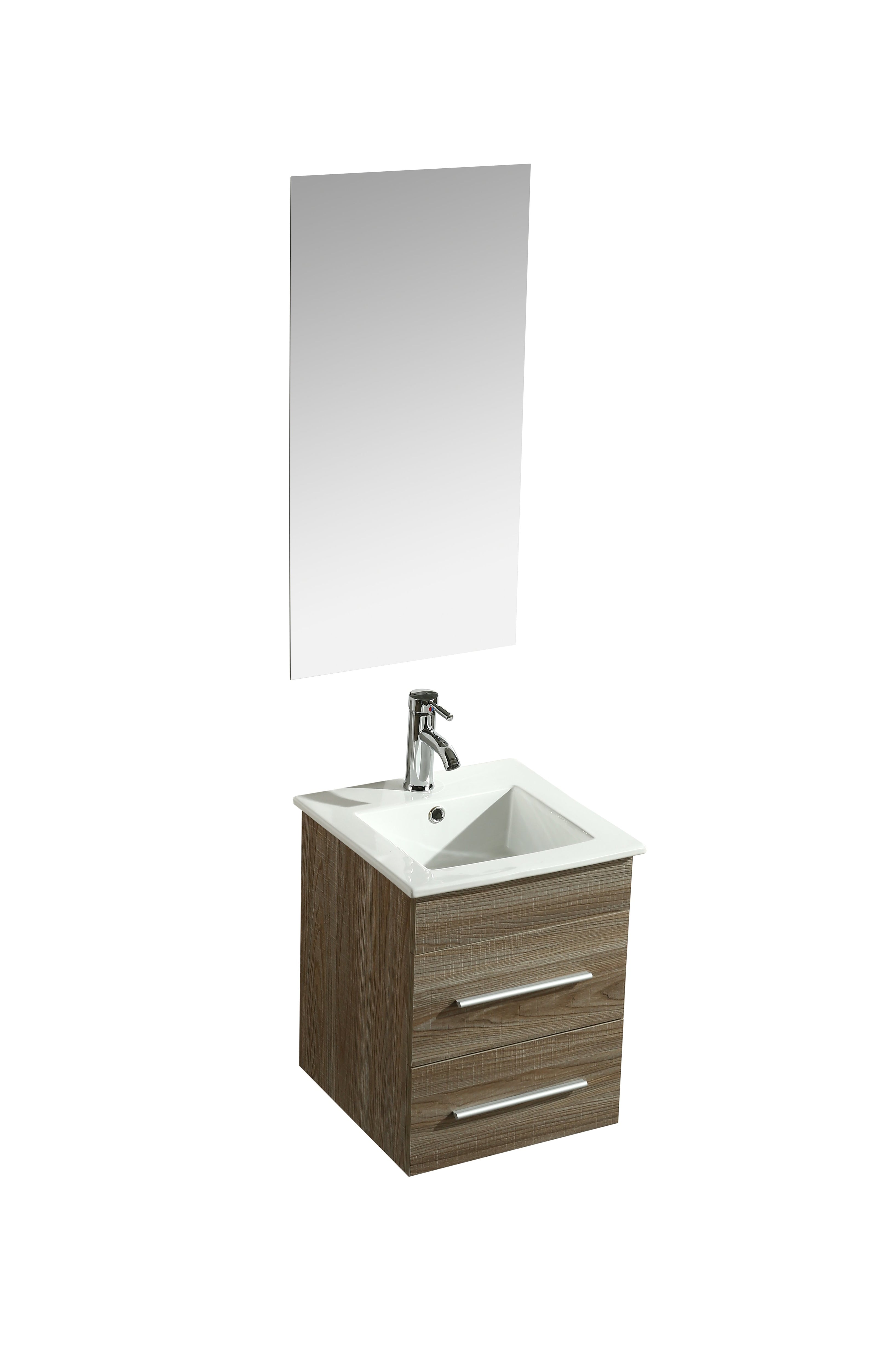 Mobile Arredo Bagno Rayan 41 cm Sospeso Moderno Rovere