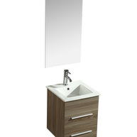 Mobile Arredo Bagno Rayan 41 cm Sospeso Moderno Rovere