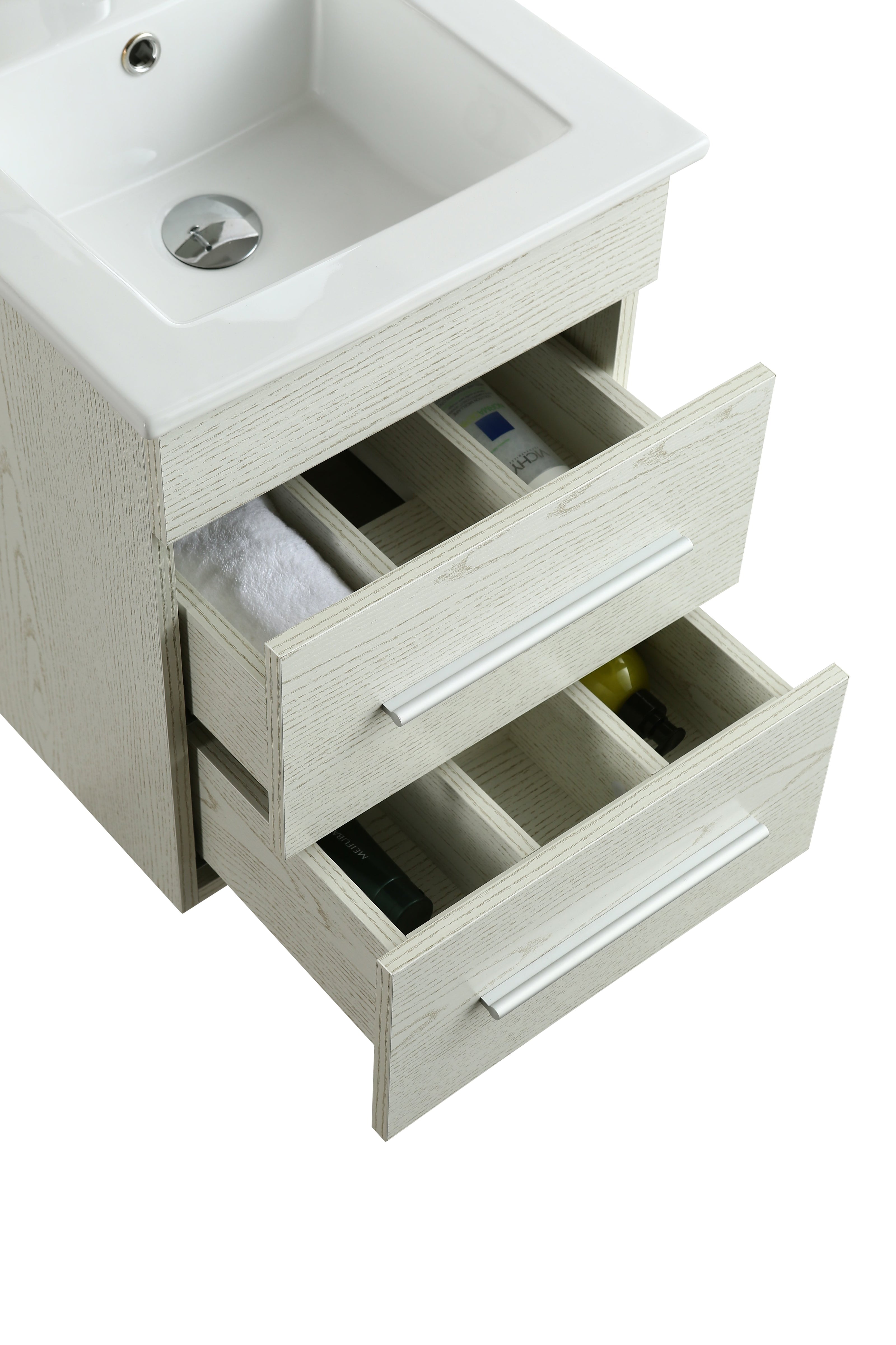 Mobile Arredo Bagno Rayan 41 cm Sospeso Moderno Bianco