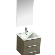 Mobile Arredo Bagno Jasmin 53 cm Sospeso Moderno Grigio