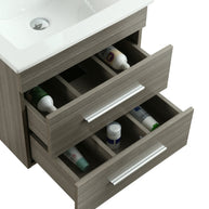 Mobile Arredo Bagno Jasmin 53 cm Sospeso Moderno Grigio