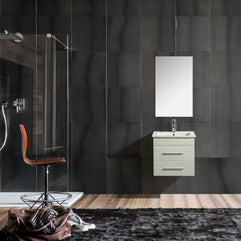 Mobile Arredo Bagno Jasmin 53 cm Sospeso Moderno Bianco