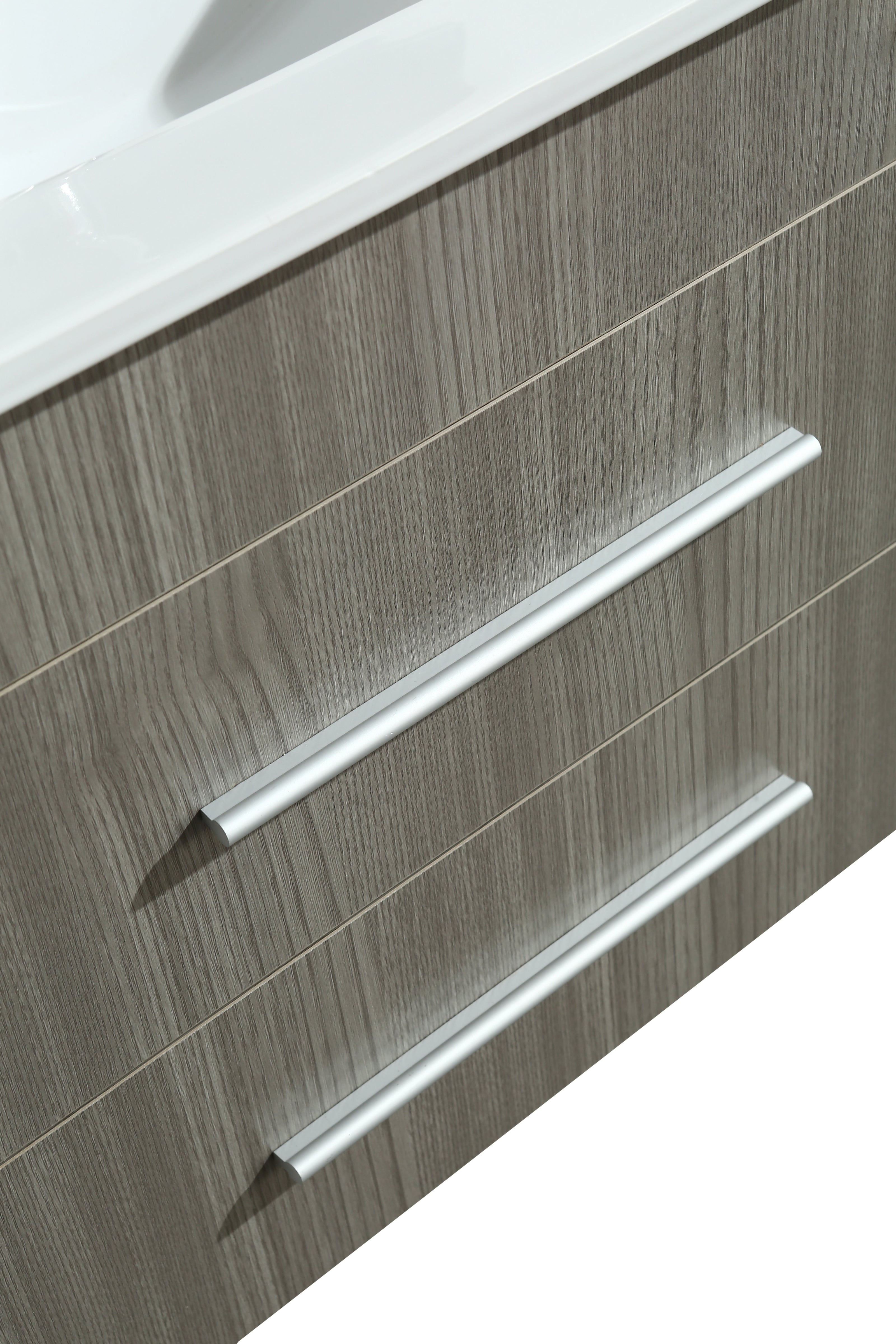 Mobile Arredo Bagno Kristal 60 cm Sospeso Moderno Grigio