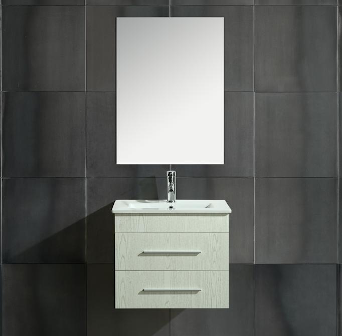 Mobile Arredo Bagno Kristal 60 cm Sospeso Moderno Bianco