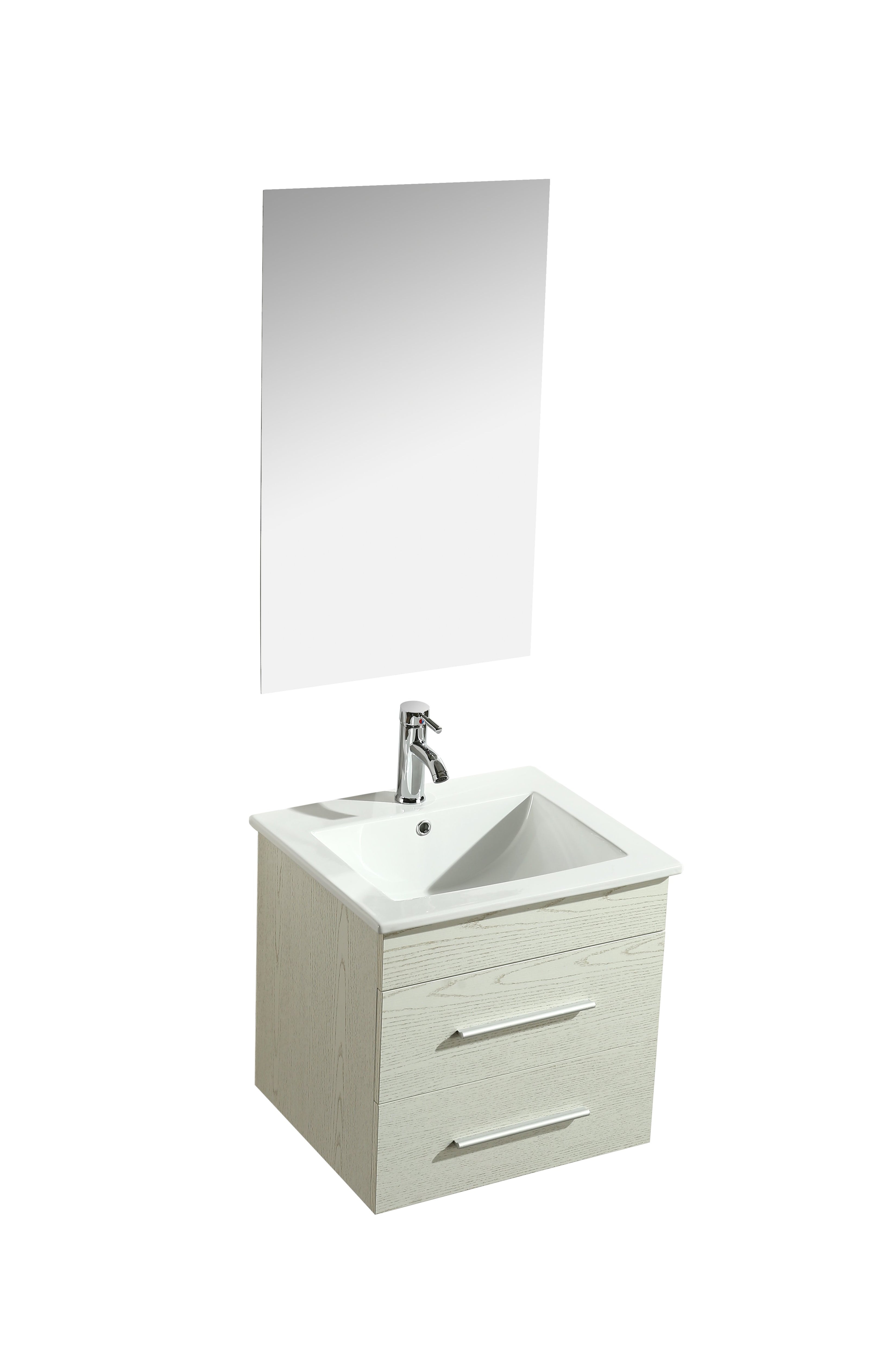 Mobile Arredo Bagno Kristal 60 cm Sospeso Moderno Bianco