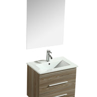 Mobile Arredo Bagno Kristal 60 cm Sospeso Moderno Rovere