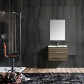Mobile Arredo Bagno Saturno 70 cm Sospeso Moderno Rovere