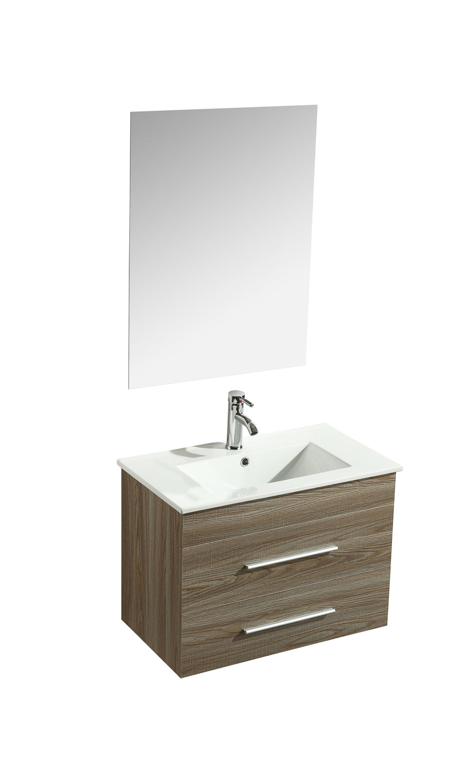 Mobile Arredo Bagno Saturno 70 cm Sospeso Moderno Rovere