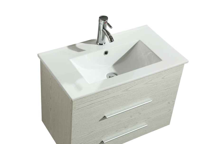 Mobile Arredo Bagno Saturno 70 cm Sospeso Moderno Bianco