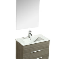 Mobile Arredo Bagno Saturno 70 cm Sospeso Moderno Grigio