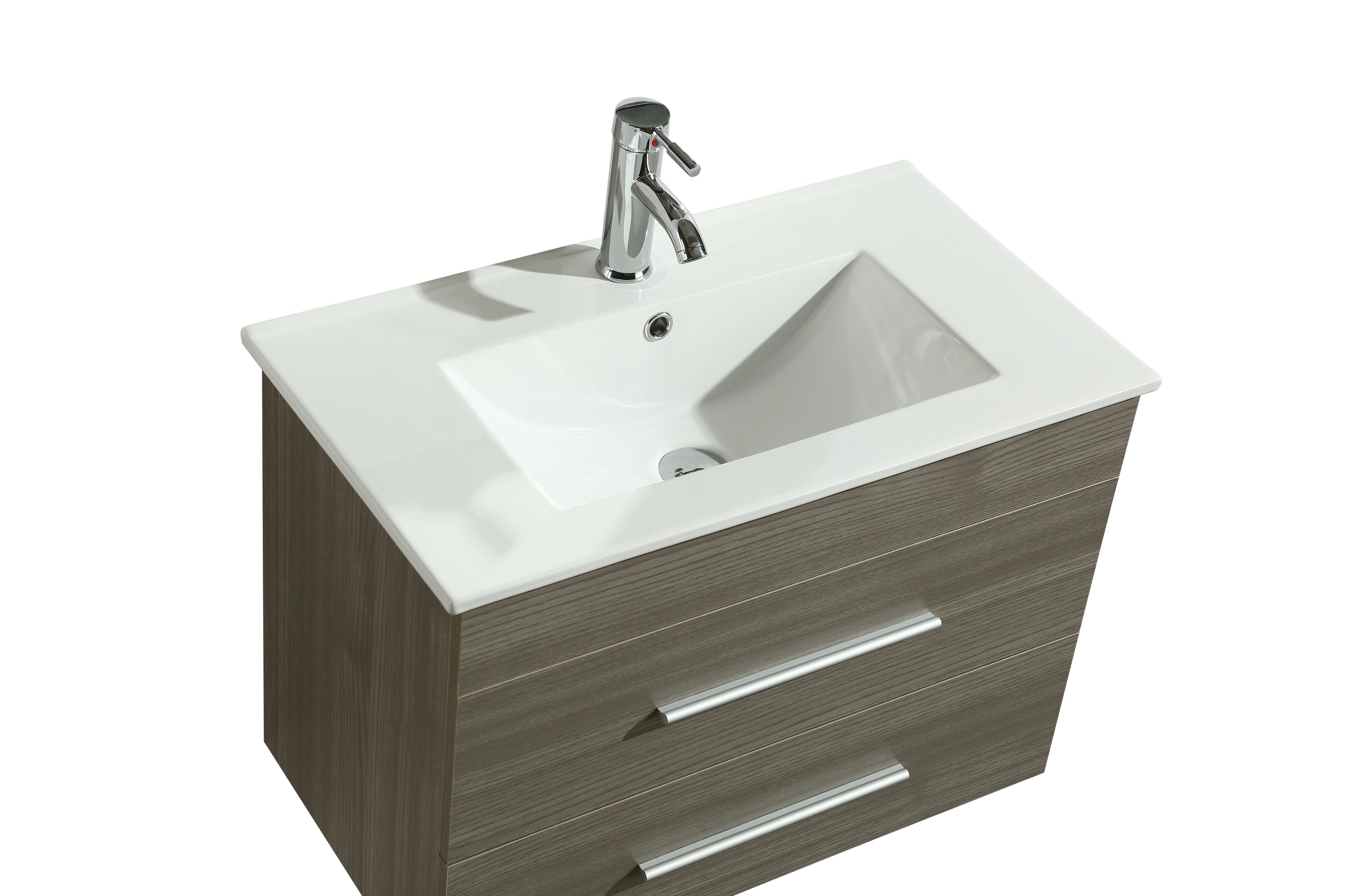 Mobile Arredo Bagno Saturno 70 cm Sospeso Moderno Grigio