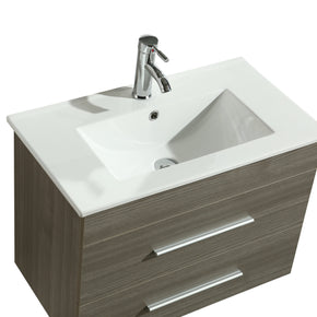 Mobile Arredo Bagno Saturno 70 cm Sospeso Moderno Grigio