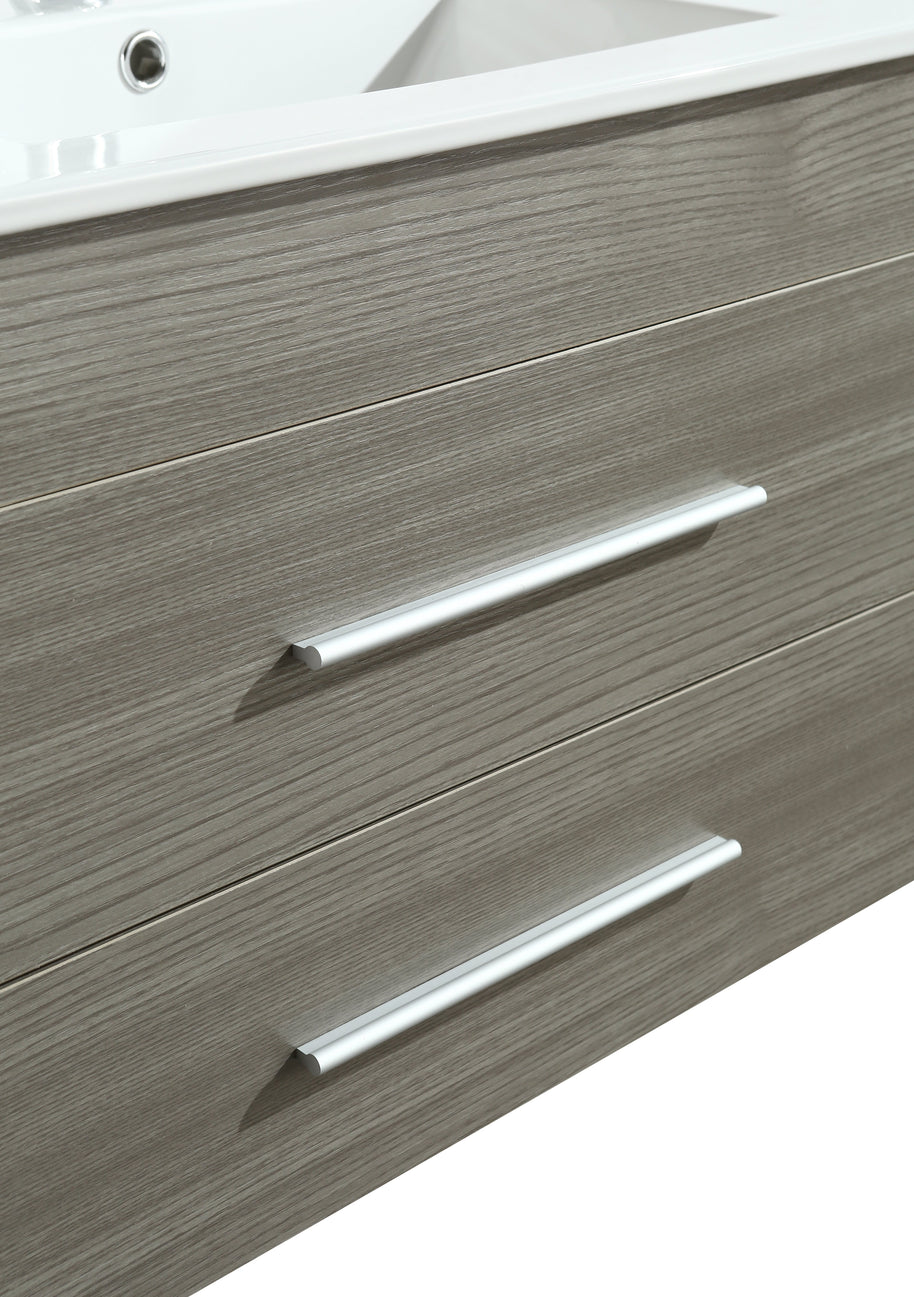 Mobile Arredo Bagno Saturno 70 cm Sospeso Moderno Grigio