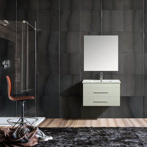 Mobile Arredo Bagno Giove 80 cm Sospeso Moderno Bianco