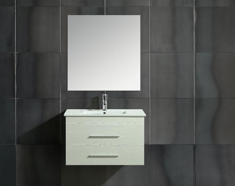 Mobile Arredo Bagno Giove 80 cm Sospeso Moderno Bianco