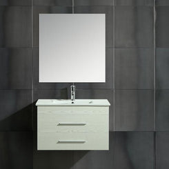 Mobile Arredo Bagno Giove 80 cm Sospeso Moderno Bianco