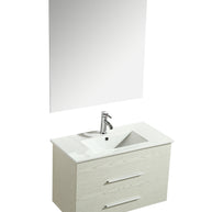 Mobile Arredo Bagno Giove 80 cm Sospeso Moderno Bianco