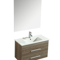 Mobile Arredo Bagno Giove 80 cm Sospeso Moderno Rovere