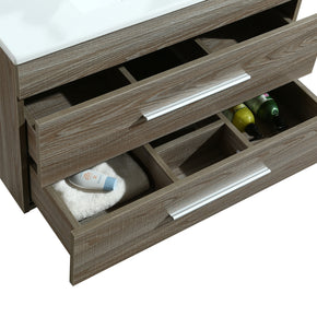 Mobile Arredo Bagno Giove 80 cm Sospeso Moderno Rovere