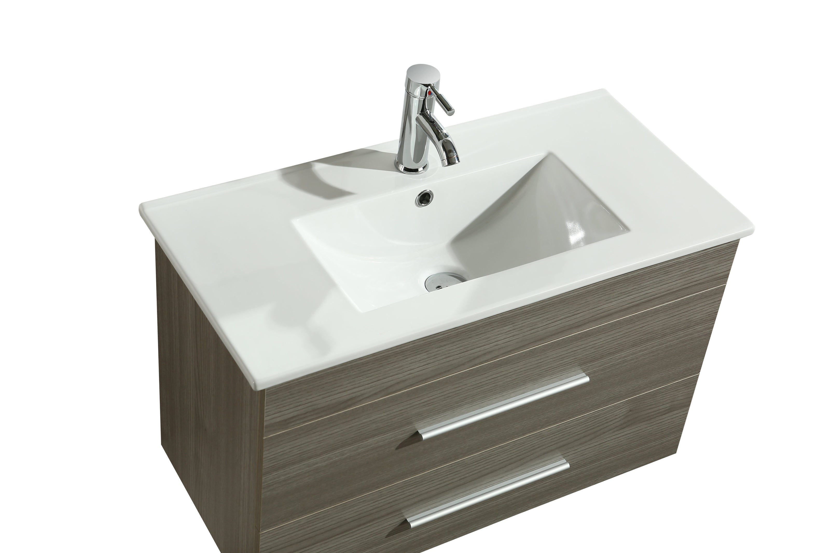 Mobile Arredo Bagno Giove 80 cm Sospeso Moderno Grigio