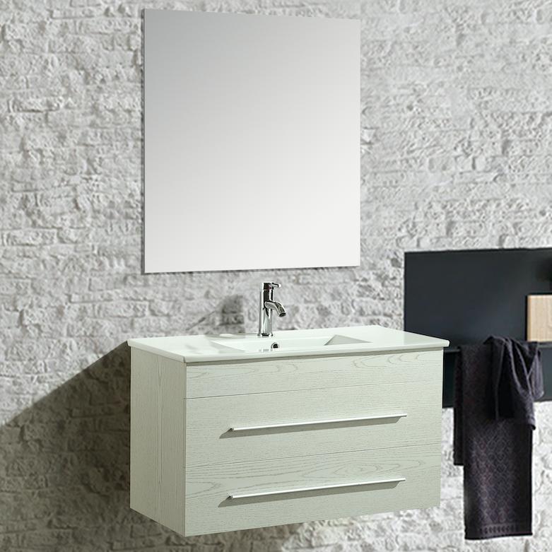 Mobile Arredo Bagno Angy 90 cm Sospeso Moderno Bianco