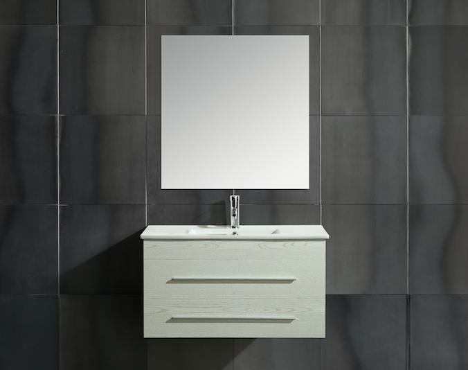 Mobile Arredo Bagno Angy 90 cm Sospeso Moderno Bianco