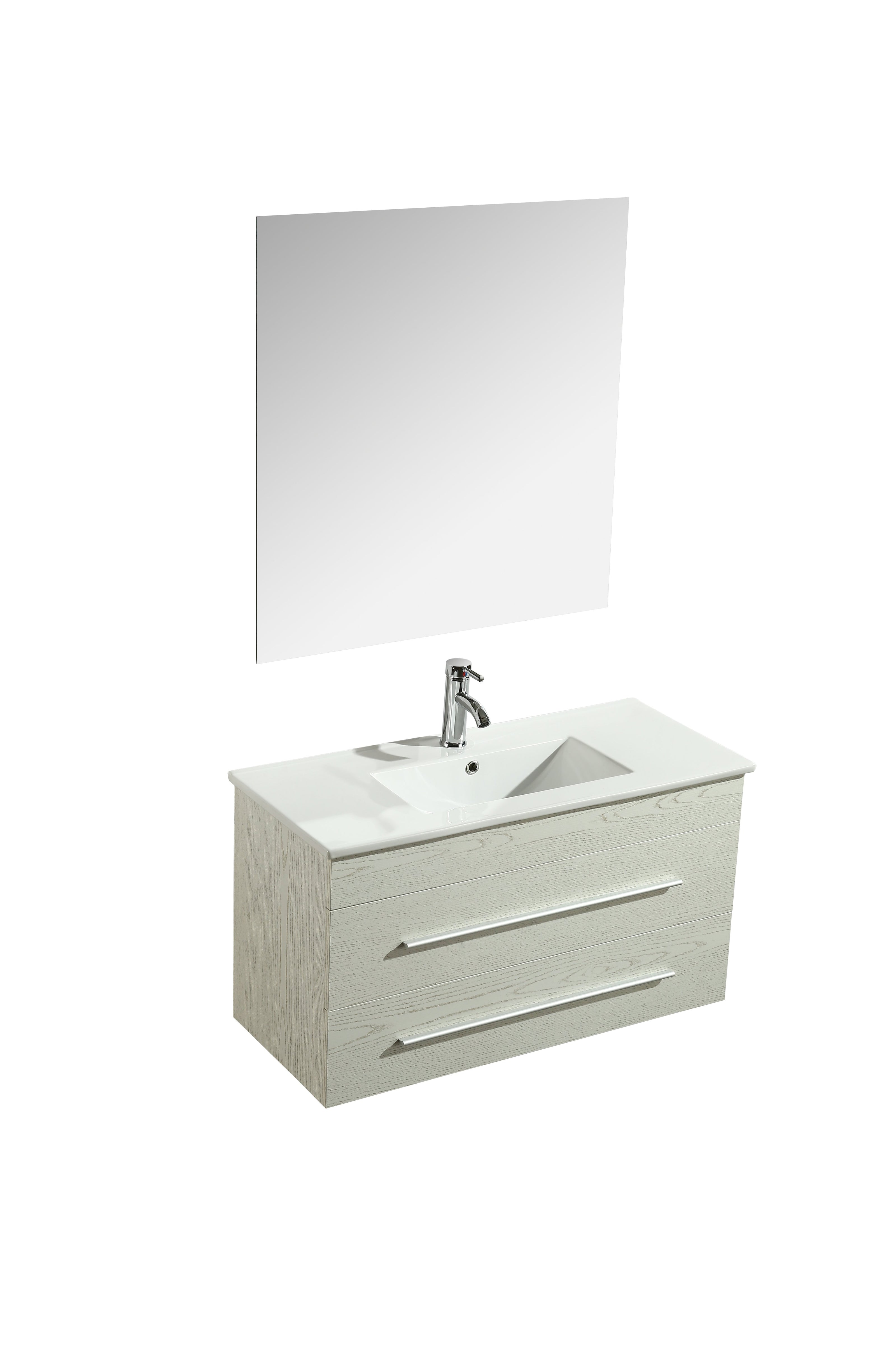 Mobile Arredo Bagno Angy 90 cm Sospeso Moderno Bianco